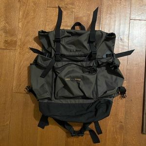 L L Bean Large Daypack with adjustable shoulder and waist straps.